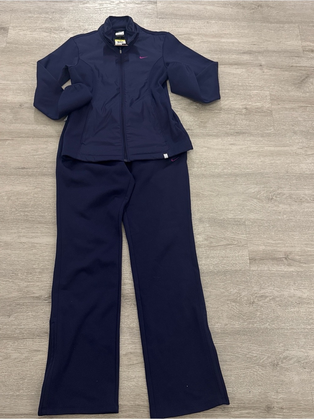 Nike Women's Navy Blue Two-Piece Track Jacket & Pants